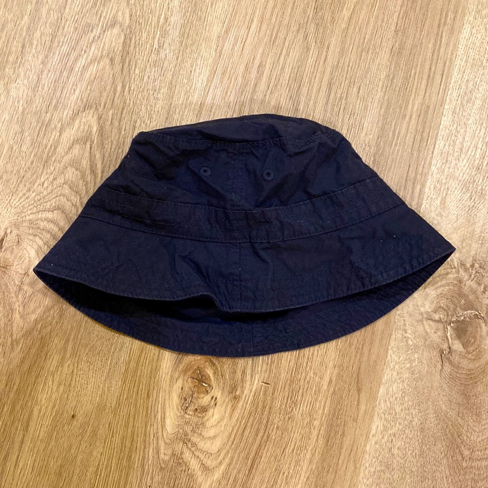 Baby Navy Blue Bucket Hat, Size 18-24M